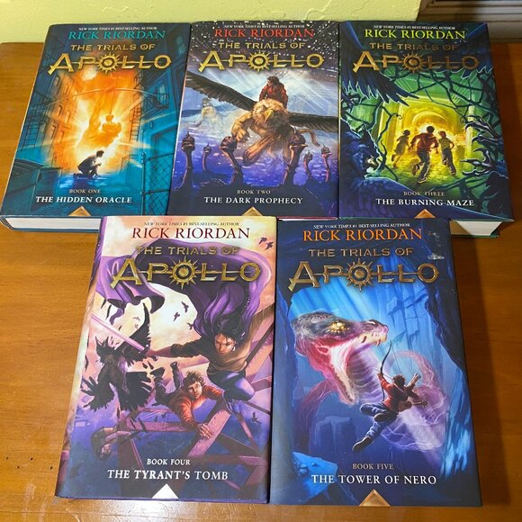 Trials of Apollo 5 Book Set Complete Series Rick Riordan Hardcover - Picture 1 of 6